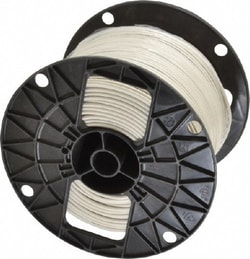 MSC Southwire 11588101 THHN/THWN, 12 AWG, 20 Amp, 500' Long, Solid Core, 1 Strand Building Wire White, Thermoplastic Insulation