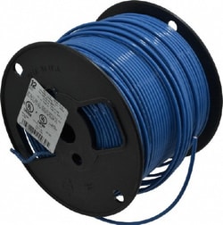 MSC&nbsp;Southwire 22967401 THHN/THWN, 12 AWG, 20 Amp, 500' Long, Stranded Core, 19 Strand Building Wire Blue, Thermoplastic Insulation