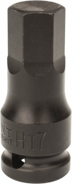 MSC Paramount PAR-12ISB-17 1/2" Drive, 17mm Impact Hex Bit Socket 1-7/16"