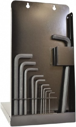 MSC Bondhus 12396 10 Piece L-Key Ball End Hex Key Set Hex Range 1.5 to