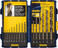MSC Irwin 316015 1/16 to 3/8", 135° Point, Cobalt Jobber Length Drill Bit