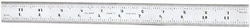 MSC Starrett 52702 12" Long, 1/100, 1/64, 1/50, 1/32" Graduation, Rigid