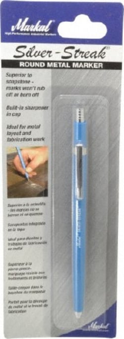 MSC Markal 96006 Metallic Silver Graphite Petroleum Base Marker Fine Tip,