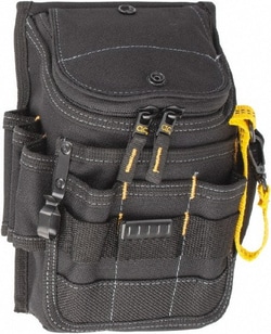 MSC CLC 1524 Medium Ziptop General Purpose Utility Pouch Polyester, Black,