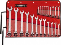 MSC Proto JSCVMT-22S 22 Pc, 6 - 36mm, 12-Point Metric Reversible Ratcheting