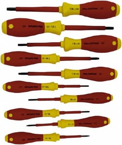 MSC Wiha 32592 10 Piece T6 to T30 Ergonomic Handle Torx Driver Set T-6,