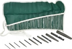 MSC&nbsp;Cleveland C00910 12 Piece Spiral Flute Screw Extractor & Drill Set Screw Range 3/16 to 1