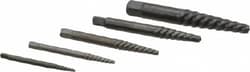 MSC Cleveland C00906 5 Piece Spiral Flute Screw Extractor Set Screw Range