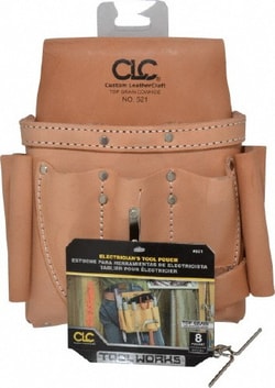 MSC CLC 521 8 Pocket Electrician's Holster Leather
