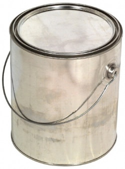 MSC Made in USA CS 240 1 PT RND 1/8 Gallon Cylinder Tin Can Case of 240