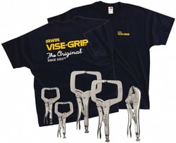 MSC Irwin 74 5 Piece C-Clamps Plier Set Comes in Display Card