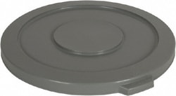 MSC PRO-SOURCE 3201GY Round Lid for Use with 32 Gallon Round Trash Cans Gray, Plastic, For Huskee Trash Cans