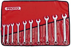 MSC Proto J1200MHASD 10 Pc, 11 - 19mm, 6-Point Metric Combination Wrench