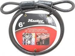 MSC Master Lock 78DPF 6' Long Heavy Duty Cable 3/8