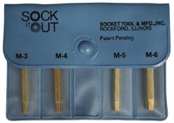 MSC Sock It Out MEN1 Socket Screw Extractor Set Screw Range 3 to 6mm, Quantity: