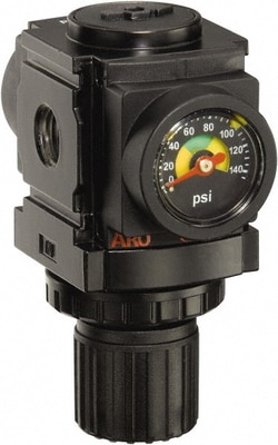 MSC ARO/Ingersoll-Rand R37121-600 1/4 NPT 0 - 140 psi Miniature Aluminum