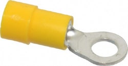 MSC Thomas & Betts TV10-10R-XV 12-10 AWG Partially Insulated Crimp Connection Circular Ring Terminal #10 Stud, 1.047