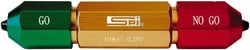 MSC SPI 13-312-4 Ring & Plug Thread Gage Holders & Handles; Type: Pin Gage Handle ; Handle Size: M0 ; Minimum Ring Diameter (Decimal Inch): 0.0610 ; Maximum Ring Diameter (Decimal Inch): 0.2500 ; Material: Aluminum