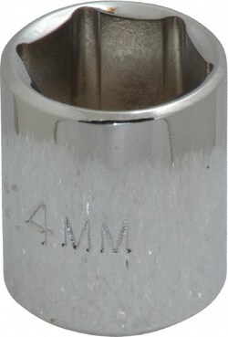 MSC Proto J4714M 1/4" Drive, Standard Hand Socket 6 Points, 7/8" Overall