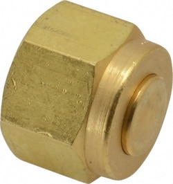 MSC NC1464671 3/8IN BRASS COMPRESSION CAP, Quantity: Each of 1