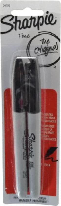 MSC Sharpie 30162PP Black Wet Surface Pen Fine Tip, AP Nontoxic Ink
