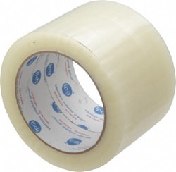 MSC Intertape F4105-05 3" x 110 Yd Clear Rubber Adhesive Sealing Tape Polypropylene