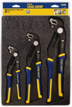 MSC&nbsp;Irwin 2078710 3 Piece GrooveLock Plier Set Comes in Storage Tray