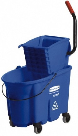 MSC Rubbermaid FG758888BLUE 35 Qt Plastic Bucket & Wringer 20-1/8