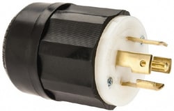 MSC Leviton 2821 277/480 VAC 30A NEMA L22-30P Industrial Twist Lock Plug