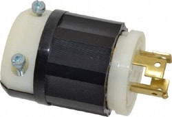MSC Leviton 7411-C 120/208 VAC 20A NonNEMA Industrial Twist Lock Plug 4