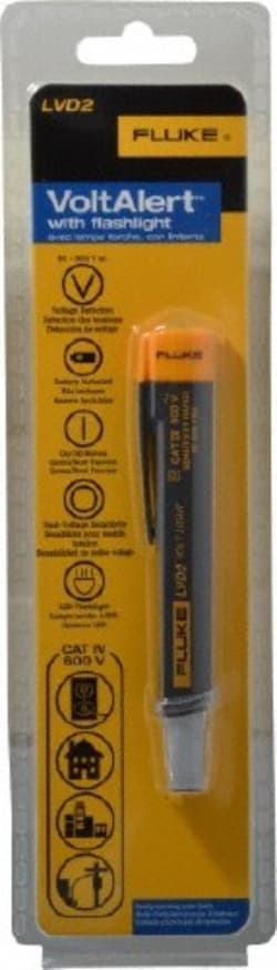 MSC Fluke LVD2 Gray/Yellow Electrical Test Equipment Light Source Use with Test Leads, Voltage Detectors