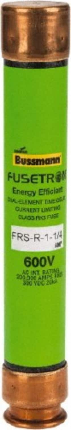 MSC Cooper Bussmann FRS-R-1-1/4 300 VDC, 600 VAC, 1.25 Amp, Time Delay