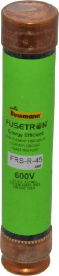 MSC Cooper Bussmann FRS-R-45 250 VDC, 600 VAC, 45 Amp, Time Delay General Purpose Fuse Fuse Holder Mount, 5-1/2