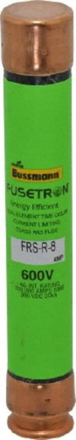 MSC Cooper Bussmann FRS-R-8 300 VDC, 600 VAC, 8 Amp, Time Delay General