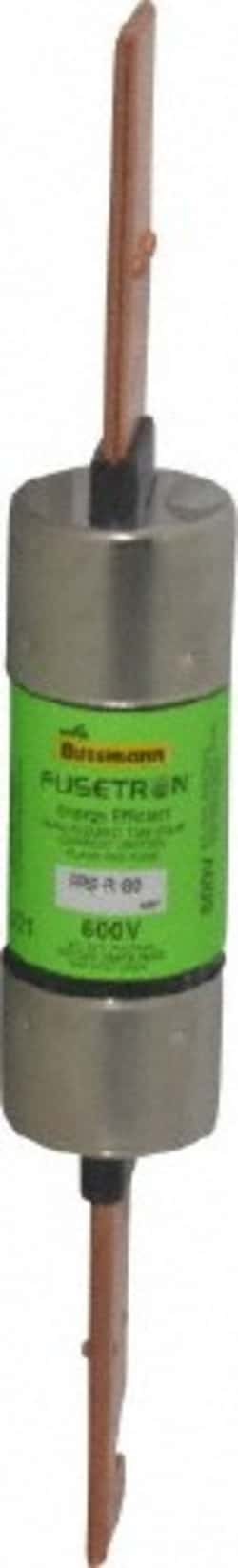 MSC Cooper Bussmann FRS-R-80 300 VDC, 600 VAC, 80 Amp, Time Delay General Purpose Fuse Bolt-on Mount, 7-7/8