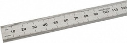 MSC SPI 14-687-8 450mm Long, 0.5, 1mm Graduation, Flexible Steel Rule Metric Graduation Style, 3/4