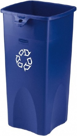 MSC&nbsp;Rubbermaid FG356973BLUE 23 Gallon Square Blue Recycling Container Plastic