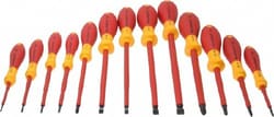 MSC Wiha 32094 Slotted and Phillips Insulated Screwdriver Set, 1000 Volt,