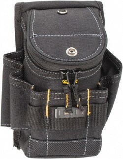 MSC CLC 1523 6 Pocket General Purpose Holster Polyester, Black, 6-1/4"