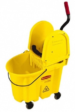 MSC Rubbermaid FG757788YEL 35 Qt Plastic Bucket & Wringer 20.1