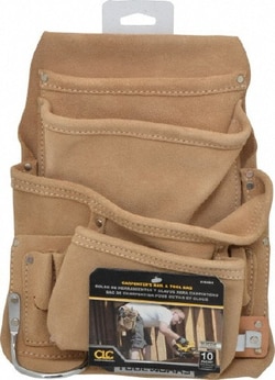 MSC CLC I923X 10 Pocket Holster Leather, Yellow, 10" Wide x 12" High, Quantity: