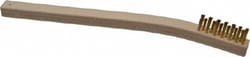 MSC Gordon Brush 30BG-12 3 Rows x 7 Columns Brass Plater's Brush 7-3/4"