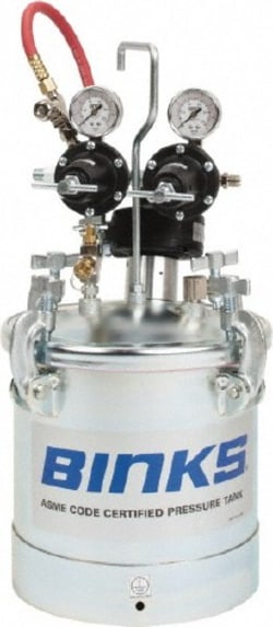 MSC Binks 83C-221 Paint Sprayer Pressure Tank 2.8 Gallon Pressure Pot with