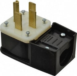 MSC Leviton 9452-P 125/250 VAC, 50 Amp, 14-50P NEMA, Angled, Self Grounding,