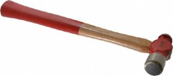 MSC Proto J1312PD 3/4 Lb Head Ball Pein Hammer Wood Handle with Red Laquer