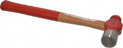 MSC&nbsp;Proto J1332PD 2 Lb Head Ball Pein Hammer Wood Handle with Red Laquer Grip, 15-7/8