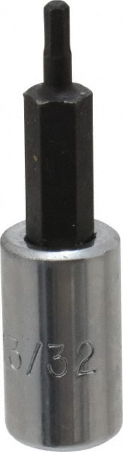 MSC Proto J47703/32 1/4" Drive, 3/32" Hand Hex Bit Socket 1-7/8" Overall
