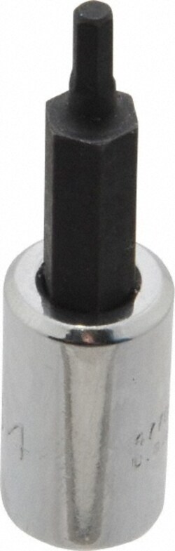 MSC Proto J47707/64 1/4" Drive, 7/64" Hand Hex Bit Socket 1-7/8" Overall