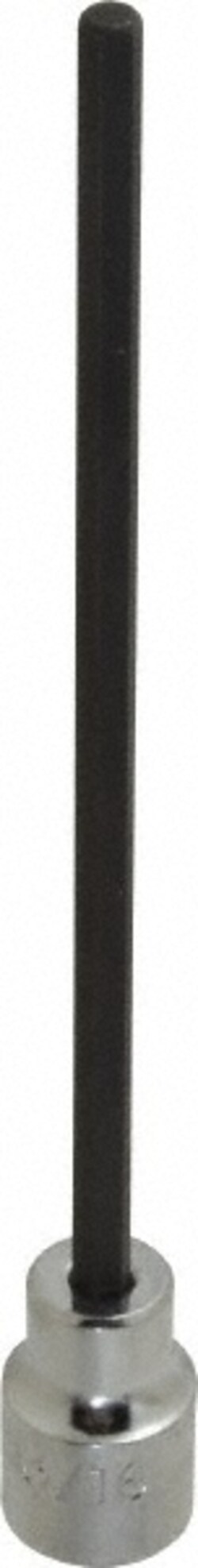 MSC 3/8" Drive, 3/16" Long Hand Hex Bit Socket, Quantity: Each of 1