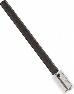 MSC 3/8" Drive, 1/4" Long Hand Hex Bit Socket, Quantity: Each of 1